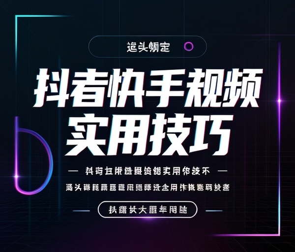 抖音快手短视频内容制作实用技巧