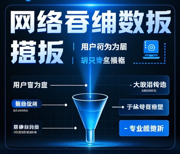 网络运营数据看板：用户行为与转化漏斗分析